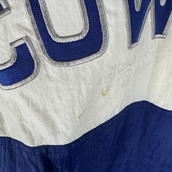 Vintage Dallas Cowboys Jacket Pullover Mens Medium Blue White Autograph - Picture 16 of 16